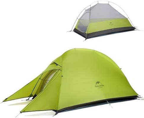 Naturehike Cloud-Up 1 Person Tent Lightweight Backpacking Tent untuk Satu Orang, Waterproof Ultralight Single Person Tent, Do