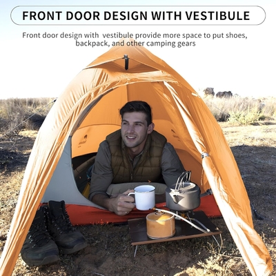 Naturehike Cloud-Up 1 Person Tent Lightweight Backpacking Tent untuk Satu Orang, Waterproof Ultralight Single Person Tent, Do