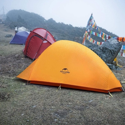 Naturehike Cloud-Up 1 Person Tent Lightweight Backpacking Tent untuk Satu Orang, Waterproof Ultralight Single Person Tent, Do