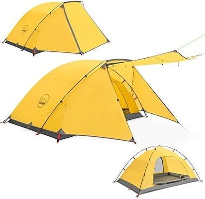 KAZOO 2/4 Orang Tenda Camping Outdoor Waterproof Keluarga Tenda Besar 2/4 Orang Tent Pengaturan Mudah Dengan Porch Layer Ganda