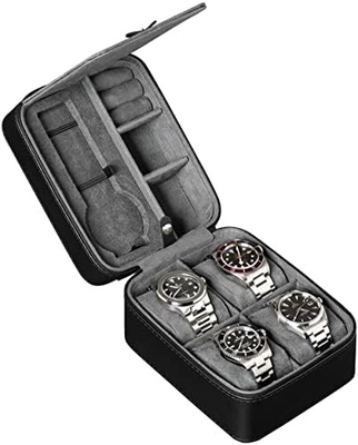 ROTHWELL 5 Watch Travel Case Storage Organizer untuk 5 Jam Tangan