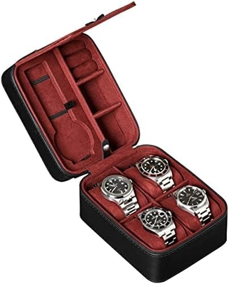 ROTHWELL 5 Watch Travel Case Storage Organizer untuk 5 Jam Tangan