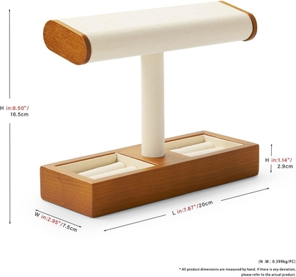 Solid Wood Watch Display Stand T-bar Watch Stand Perhiasan Holder Stand Kasus Jam Tangan Untuk Pria Watch Holder Organizer Untuk Pria