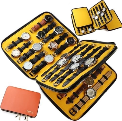 40 Slot Tas Kasus Besar Jam Tangan Band Storage Strap Organizer Double Layer, Jam Tangan dan Tali Organizer untuk Apple