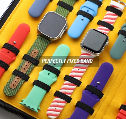 40 Slot Tas Kasus Besar Jam Tangan Band Storage Strap Organizer Double Layer, Jam Tangan dan Tali Organizer untuk Apple