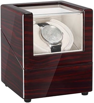CHIYODA Winder Jam Tangan Untuk Jam Tangan Otomatis Tunggal Kotak Kayu Padat Dengan Motor Mabuchi