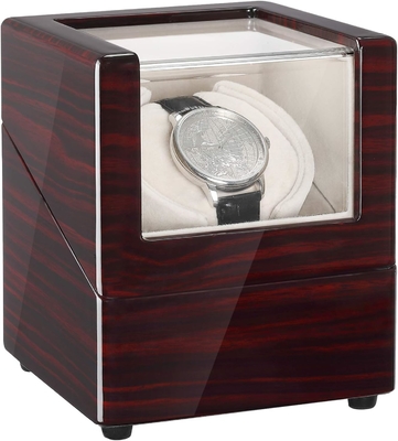 CHIYODA Winder Jam Tangan Untuk Jam Tangan Otomatis Tunggal Kotak Kayu Padat Dengan Motor Mabuchi