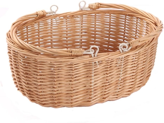 keranjang piknik dengan pegangan. Kingwillow. (Alami)