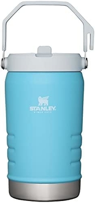 IceFlow Tumbler stainless steel dengan jerami, botol air terisolasi vakum untuk rumah, kantor atau mobil, cangkir yang dapat digunakan kembali