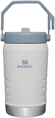 IceFlow Tumbler stainless steel dengan jerami, botol air terisolasi vakum untuk rumah, kantor atau mobil, cangkir yang dapat digunakan kembali