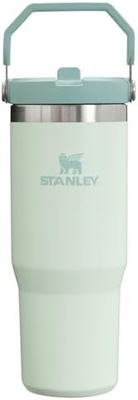 IceFlow Tumbler stainless steel dengan jerami, botol air terisolasi vakum untuk rumah, kantor atau mobil, cangkir yang dapat digunakan kembali