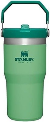 IceFlow Tumbler stainless steel dengan jerami, botol air terisolasi vakum untuk rumah, kantor atau mobil, cangkir yang dapat digunakan kembali