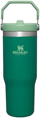 IceFlow Tumbler stainless steel dengan jerami, botol air terisolasi vakum untuk rumah, kantor atau mobil, cangkir yang dapat digunakan kembali