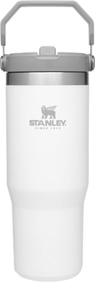 IceFlow Tumbler stainless steel dengan jerami, botol air terisolasi vakum untuk rumah, kantor atau mobil, cangkir yang dapat digunakan kembali