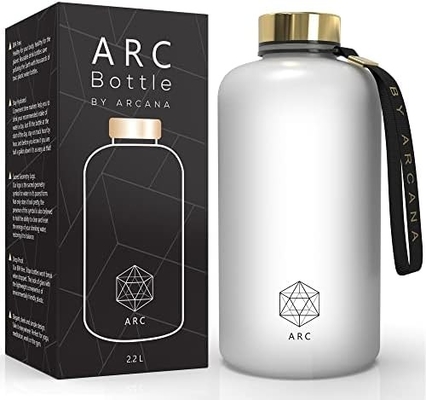 Botol Air Arc ARCANA Dengan Penanda Waktu - Botol Air Motivasi Dengan Waktu Minum - Plastik Frosted Bebas BPA