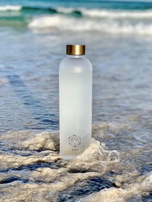 Botol Air Arc ARCANA Dengan Penanda Waktu - Botol Air Motivasi Dengan Waktu Minum - Plastik Frosted Bebas BPA
