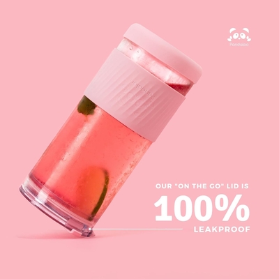 Cangkir Kaca Dengan Tutup Dan Jerami -20 Fl Oz- Cangkir Kopi Es Ukuran Sempurna - Cangkir Smoothie Dengan Bambu