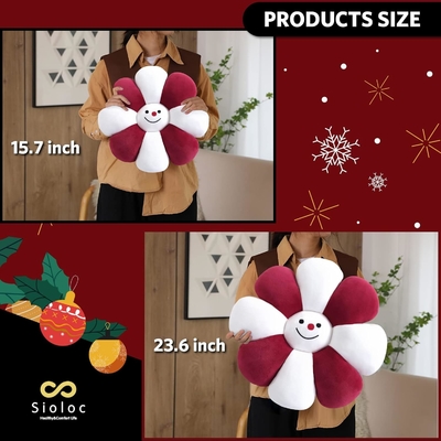 Bantal Bunga,Bentuk Bunga Lempar Bantal Dekorasi Natal Bantal Lantai Bunga,Bantal Duduk, Dekorasi Kamar Cantik &amp; Plush