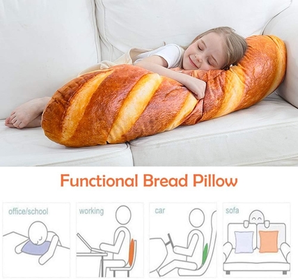 40 dalam 3D Simulasi Buah Bentuk Bantal Lembut Lumbar Baguette Back Cushion Lucu Makanan Plush Dolanan