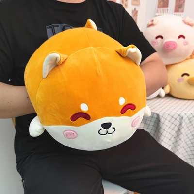 Shiba Inu Plush Bantal Diisi Hewan Cute Plush Toy Squishy Anime Corgi Plushie Fluffy Kawaii Soft Hugging Bantal