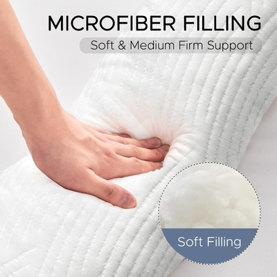 Body Pillow for Adults - Soft Long Bed Pillows Insert for Sleeping - Shredded Memory Foam &amp; Removable Washable Cover (Bagian lain dari Body Pillow untuk Dewasa)