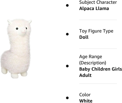 Alpaca wol mainan, alpaca hewan boneka besar 18 &quot;putik plush lempar bantal, bantal lembut berbulu super Natal Valentine '