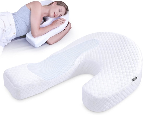 Bantal untuk Side Sleeper Body Pillow untuk Dewasa Memory Foam Pillow dengan U-Shaped Contoured Support Pain Relief dengan