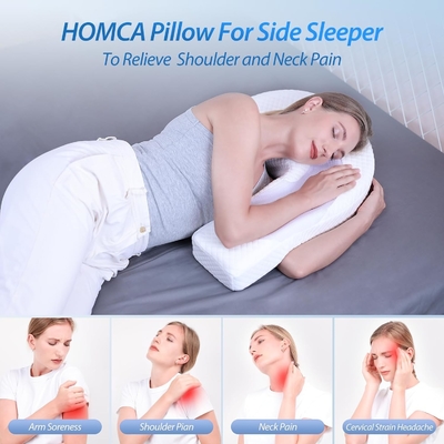 Bantal untuk Side Sleeper Body Pillow untuk Dewasa Memory Foam Pillow dengan U-Shaped Contoured Support Pain Relief dengan