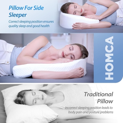 Bantal untuk Side Sleeper Body Pillow untuk Dewasa Memory Foam Pillow dengan U-Shaped Contoured Support Pain Relief dengan