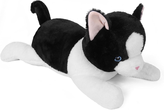 27 inci Kucing Berat hewan boneka, Cuddly Berat Kucing Plush Bantal Raksasa Plushie Hadiah Ideal untuk Orang Dewasa &amp; Anak-anak