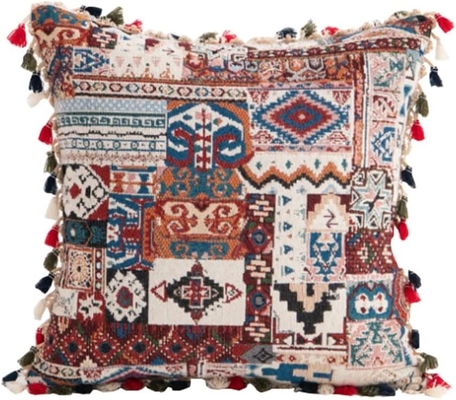 Maroko bantal rambut bola sisi bantal etnis Amerika Tassel sisi bantal bantal bantal Kantor bantal penutup
