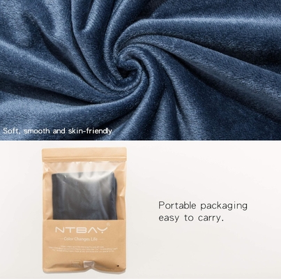 NTBAY 2 Pack Zippered Velvet King Pillowcases, Super Soft and Cozy Luxury Fuzzy Flannel Pillowcases dengan Zipper, 20x36