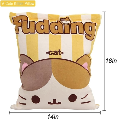 REFAHB Cute Plush Pillow Throw Pillow Removable Stuffed Animal Toys Hadiah Kreatif untuk Anak Perempuan (Kitten)