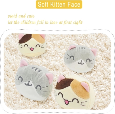 REFAHB Cute Plush Pillow Throw Pillow Removable Stuffed Animal Toys Hadiah Kreatif untuk Anak Perempuan (Kitten)