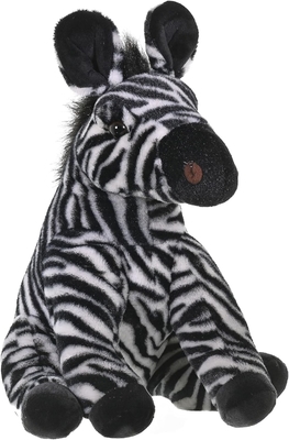 Republik Liar Zebra Plush, hewan isi, mainan plush, hadiah untuk anak-anak, Cuddlekins 12 inci, Multicolor
