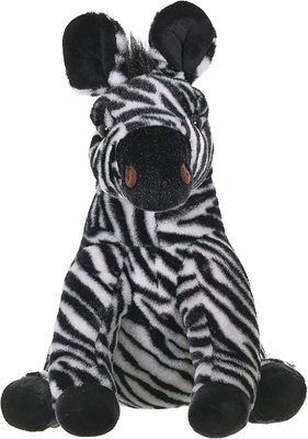Republik Liar Zebra Plush, hewan isi, mainan plush, hadiah untuk anak-anak, Cuddlekins 12 inci, Multicolor