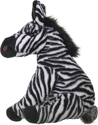 Republik Liar Zebra Plush, hewan isi, mainan plush, hadiah untuk anak-anak, Cuddlekins 12 inci, Multicolor