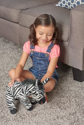 Republik Liar Zebra Plush, hewan isi, mainan plush, hadiah untuk anak-anak, Cuddlekins 12 inci, Multicolor