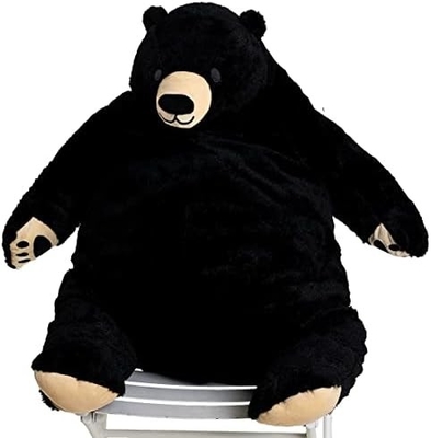 23.6in Dark Brown Teddy Bear Plush Toy Simulasi Djungelskog Teddy Bear Dipenuhi Hewan Boneka Rumah