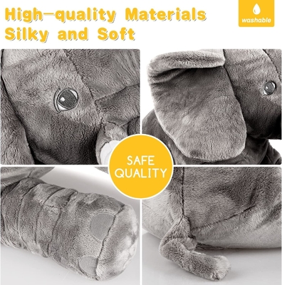 Dolanan hewan plush gajah yang diisi 24 inci