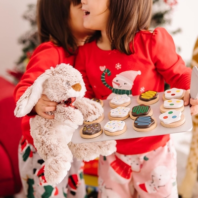 Melissa &amp; Doug Burrow Kelinci Kelinci Dipenuhi Hewan (9 inci)