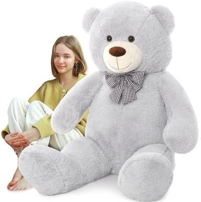 Misscindy Giant Teddy Bear Plüsch Dipenuhi Hewan untuk Pacar atau Anak-anak 47 inci, (Bodas)