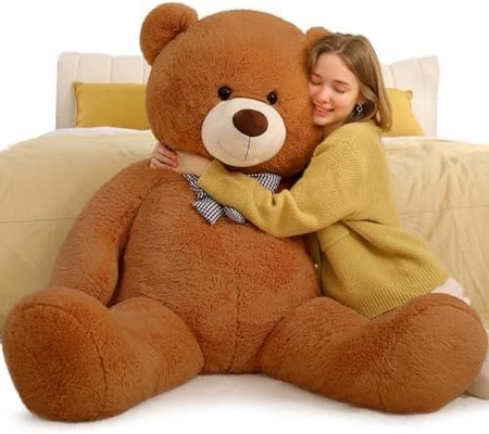 Misscindy Giant Teddy Bear Plüsch Dipenuhi Hewan untuk Pacar atau Anak-anak 47 inci, (Bodas)