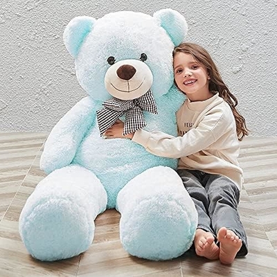 Misscindy Giant Teddy Bear Plüsch Dipenuhi Hewan untuk Pacar atau Anak-anak 47 inci, (Bodas)