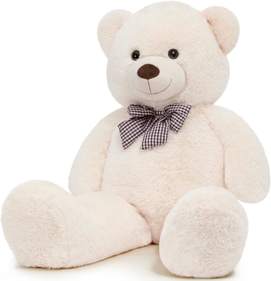 Misscindy Giant Teddy Bear Plüsch Dipenuhi Hewan untuk Pacar atau Anak-anak 47 inci, (Bodas)