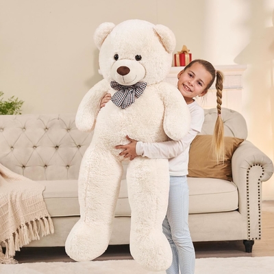 Misscindy Giant Teddy Bear Plüsch Dipenuhi Hewan untuk Pacar atau Anak-anak 47 inci, (Bodas)