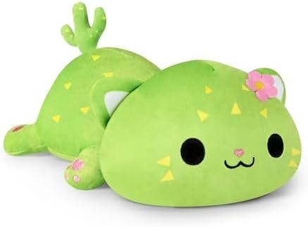 Onsoyours Cute Kitten Plush Toy 25.5 &quot;Kitty Soft Anime Cat Besar Plush Bantal untuk Anak-anak (Bodas A, 25.5