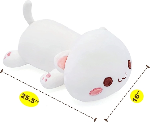 Onsoyours Cute Kitten Plush Toy 25.5 &quot;Kitty Soft Anime Cat Besar Plush Bantal untuk Anak-anak (Bodas A, 25.5
