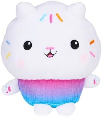 Gabby's Dollhouse, 7 inci Kitty Fairy Purr-ific Plush Toy, mainan anak-anak untuk usia 3 tahun ke atas