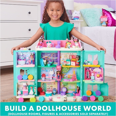 Gabby's Dollhouse, 7 inci Kitty Fairy Purr-ific Plush Toy, mainan anak-anak untuk usia 3 tahun ke atas